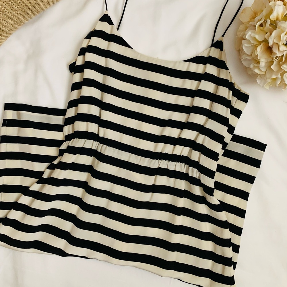 JCrew silk dress with spaghetti stripes.